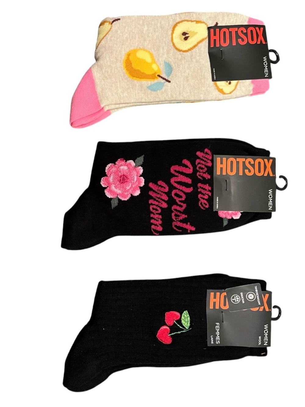 3 Pairs Women’s Hot Sox Black Socks